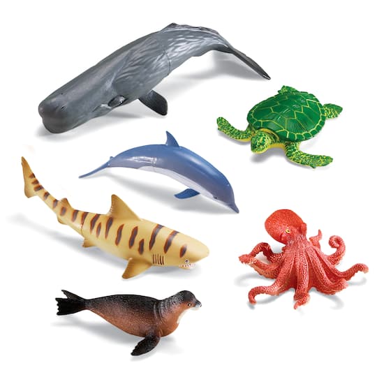Learning Resources Jumbo Ocean Animals, 6ct.